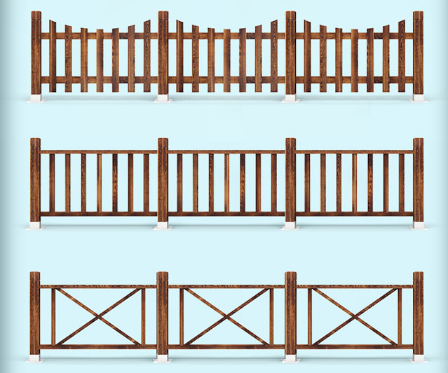 防腐木栅栏