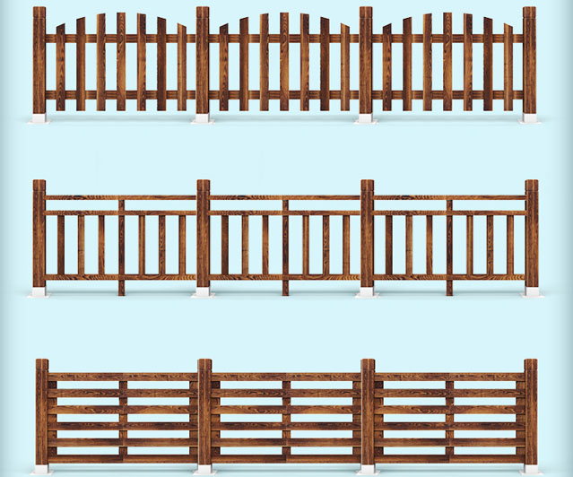 防腐木栅栏
